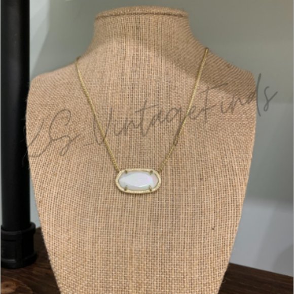 Kendra Scott Jewelry - Kendra Scott White Iridescent Dylan - Rare and HTF!!